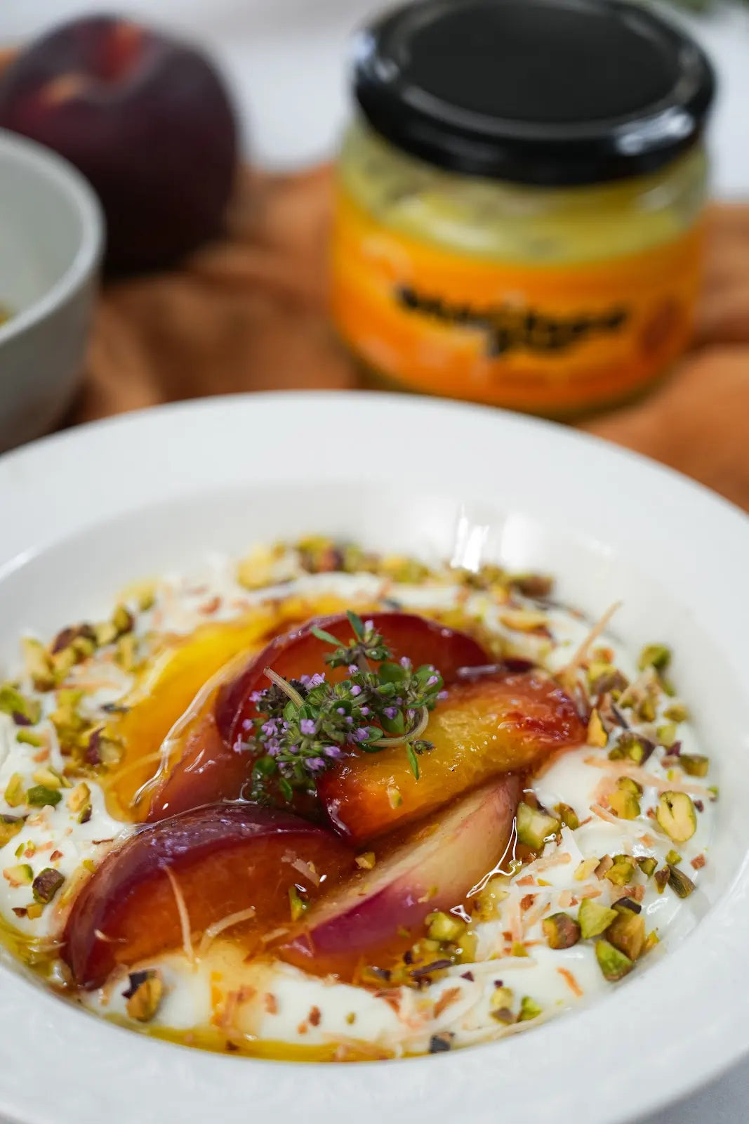 Honey Glazed Peaches