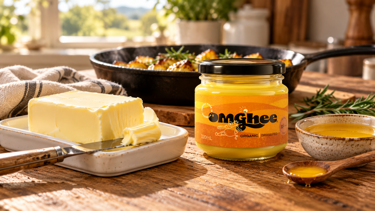 Butter vs Ghee: Taste, Cooking & Health Compared - OMGhee