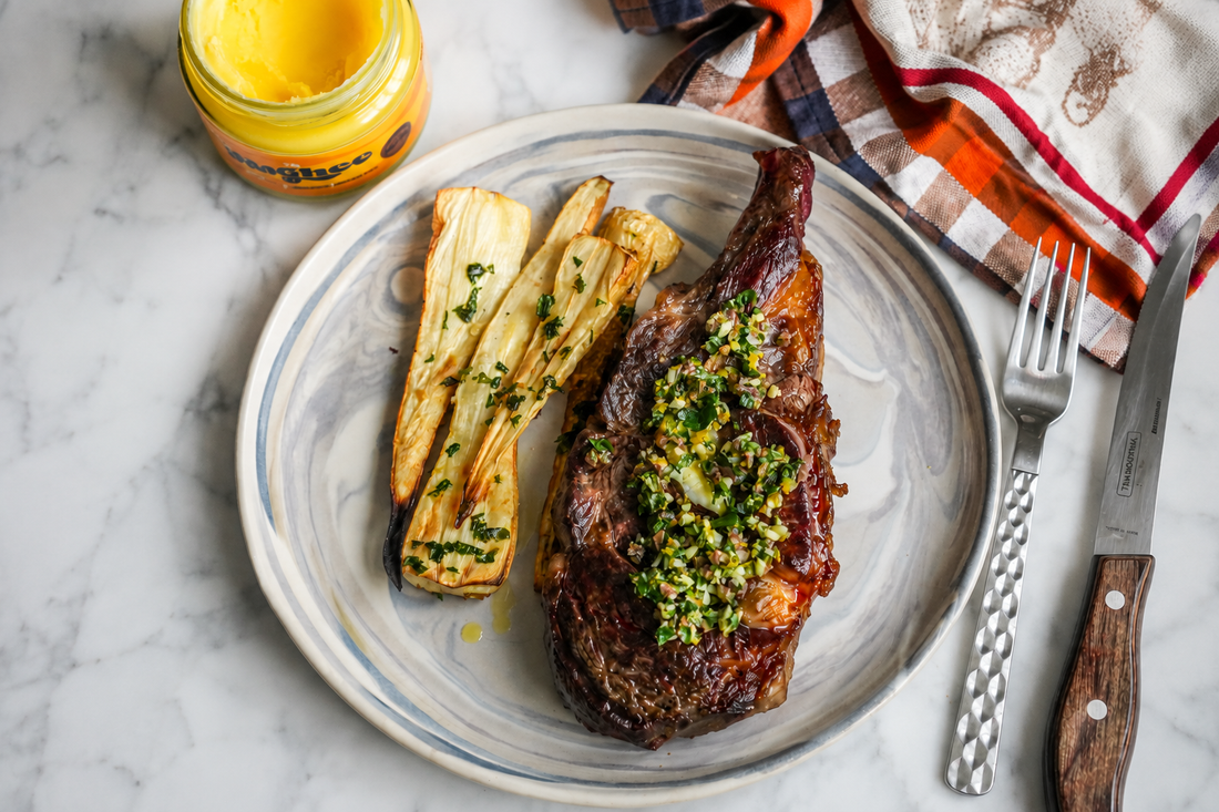 Rib-Eye Steak with Gremolata